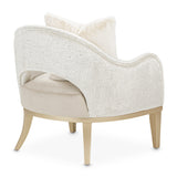 Yvette Medium Champagne Accent Chair Porcini Medium Champagne from Michael Amini - Luna Furniture