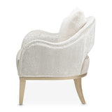Yvette Medium Champagne Accent Chair Porcini Medium Champagne from Michael Amini - Luna Furniture