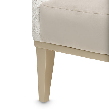 Yvette Medium Champagne Accent Chair Porcini Medium Champagne from Michael Amini - Luna Furniture