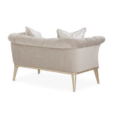 Yvette Medium Champagne Chair and Half from Michael Amini - Luna Furniture