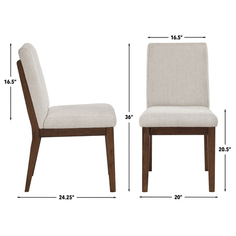 Canton Mocha Upholstered Side Chair, Set of 2 from Steve Silver - Luna Furniture