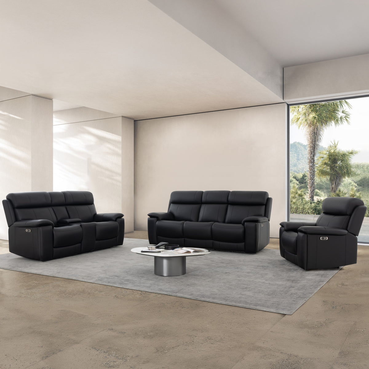 Zenith Power Home Theater Sofa with Built-In Speakers, Lighting and Vibration. from Steve Silver - Luna Furniture