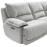 Olsen 3-Piece Dual-Power Zero-Gravity Modular Reclining Sofa, Silver from Steve Silver - Luna Furniture