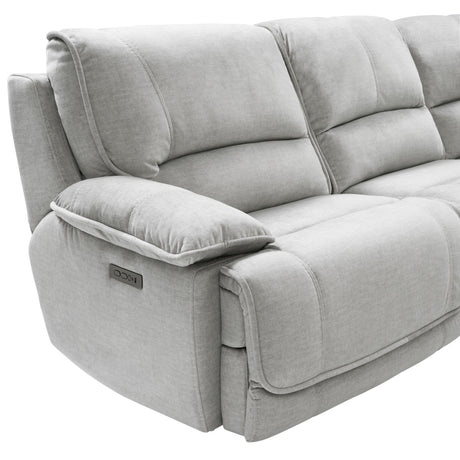 Olsen 3-Piece Dual-Power Zero-Gravity Modular Reclining Sofa, Silver from Steve Silver - Luna Furniture