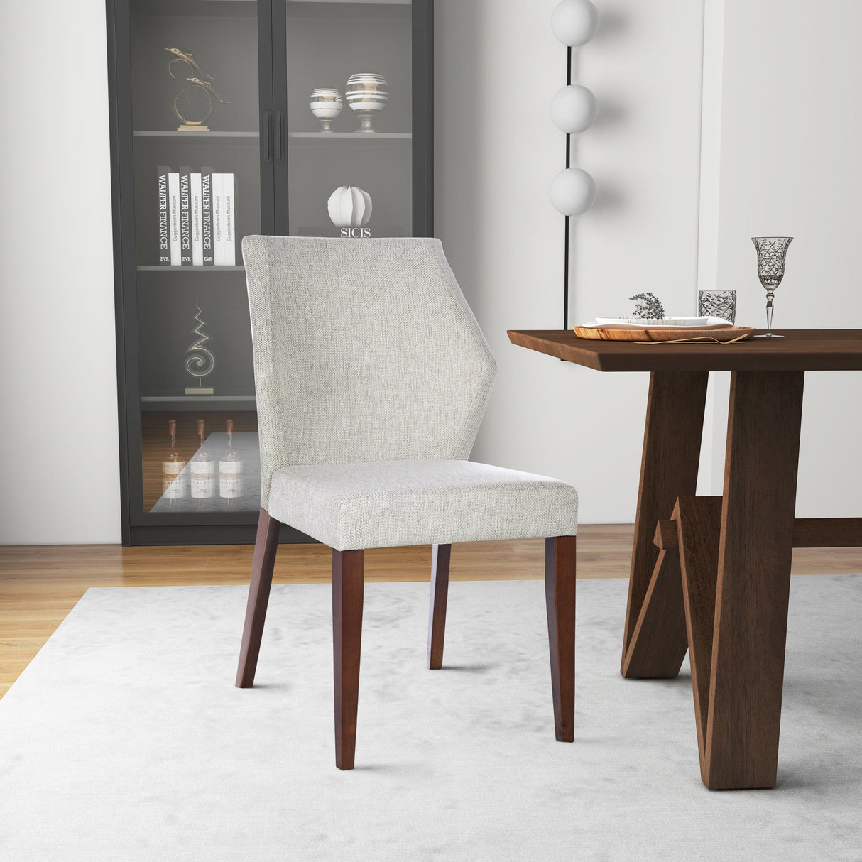 Luca Light Gray Dining Chair from Ashcroft Furniture - Luna Furniture