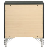 Lucia Black 2-Drawer Nightstand from Coaster - Luna Furniture