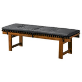 Lucia Black Vegan Leather Bench from Midinmod - Luna Furniture