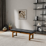 Lucia Black Vegan Leather Bench from Midinmod - Luna Furniture