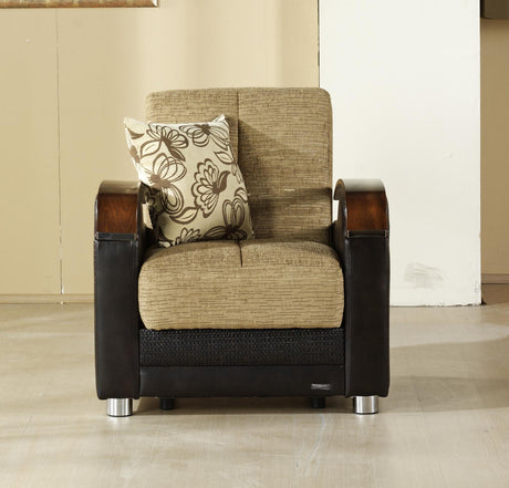 Luna Fulya Brown Armchair from Bellona - Luna Furniture