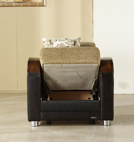 Luna Fulya Brown Armchair from Bellona - Luna Furniture