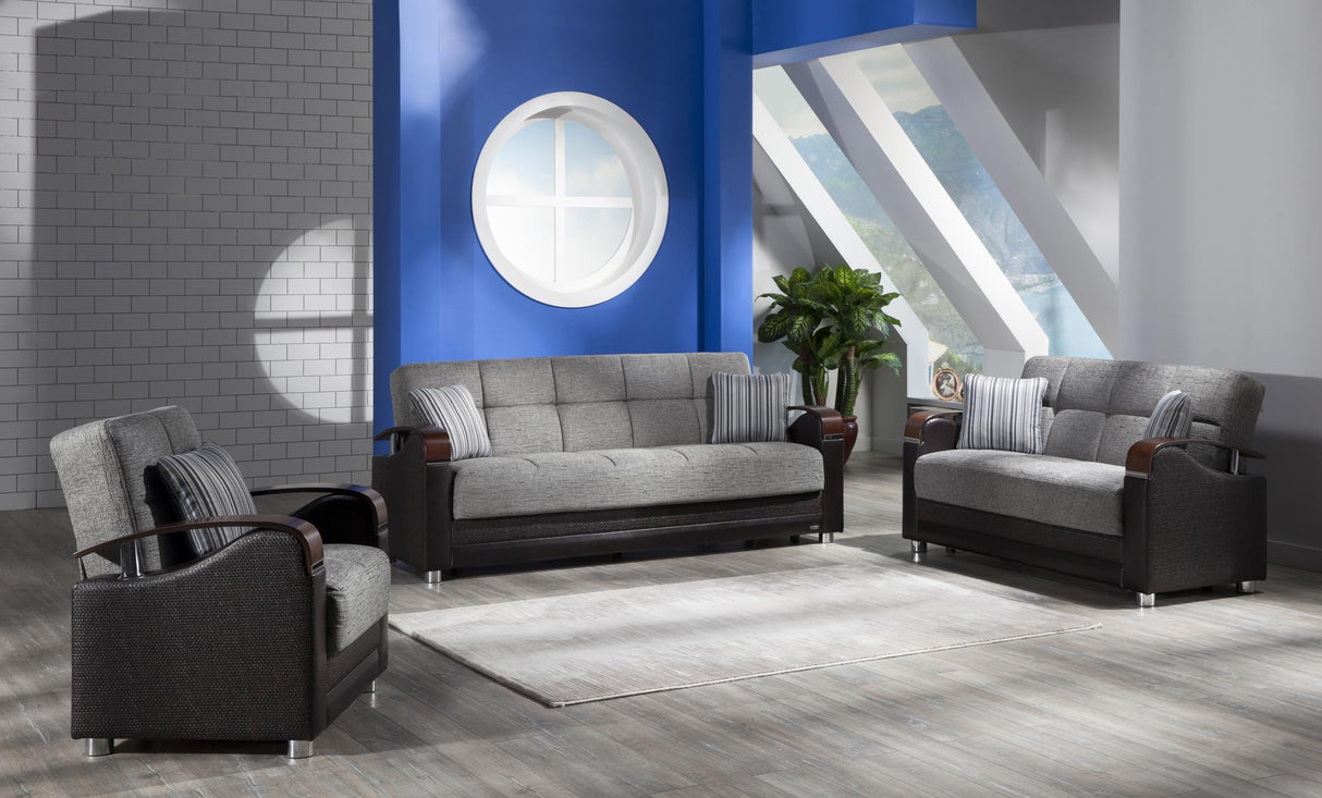 Luna Fulya Gray LoveSeat from Bellona - Luna Furniture