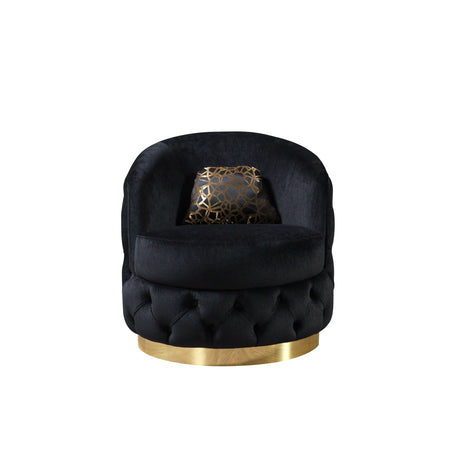 Lupino Black Velvet Chair from Nova Furniture - Luna Furniture