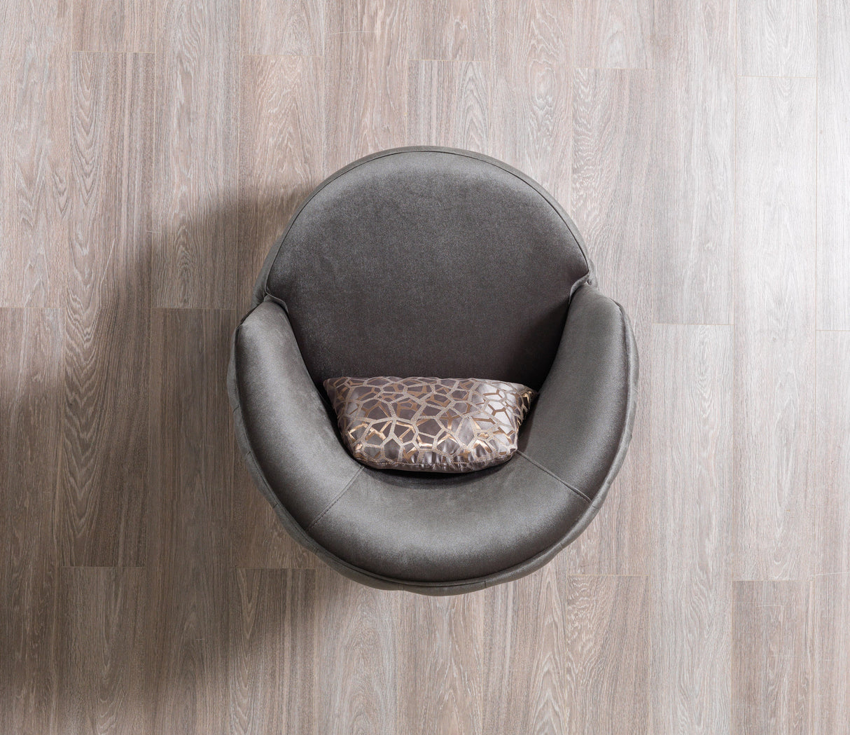 Lupino Gray Velvet Chair - LUPINOGRAY-CHAIR - 