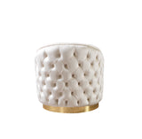 Lupino Ivory Velvet Chair from Nova Furniture - Luna Furniture