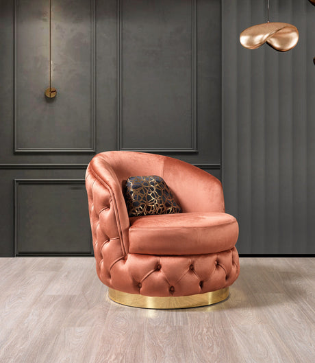 Lupino Orange Velvet Chair [ETA: 5/10] - LUPINOORANGE-CHAIR
