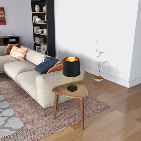 Lustrous Table Lamp - Black outer and Gold inner from Ashcroft Furniture - Luna Furniture