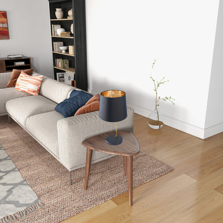 Lustrous Table Lamp - Black outer and Gold inner from Ashcroft Furniture - Luna Furniture