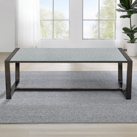 Mazie Coffee Table with Patterned Mirror Top from Steve Silver - Luna Furniture