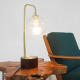 LuxeRay Simple Glass Globe Arched Table Lamp from Ashcroft Furniture - Luna Furniture