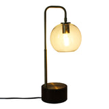 LuxeRay Simple Glass Globe Arched Table Lamp from Ashcroft Furniture - Luna Furniture