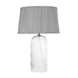 Luxora Table Lamp Gold - Clear and Grey from Ashcroft Furniture - Luna Furniture