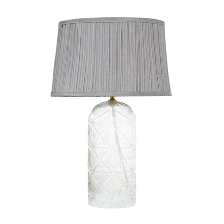Luxora Table Lamp Gold - Clear and Grey from Ashcroft Furniture - Luna Furniture
