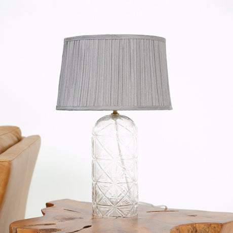 Luxora Table Lamp Gold - Clear and Grey from Ashcroft Furniture - Luna Furniture