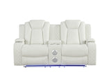 Luz White 3-Piece Reclining Set from Happy Homes - Luna Furniture