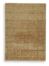 Luzmont Golden Brown Medium Rug from Ashley Furniture - Luna Furniture