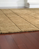 Luzmont Golden Brown Medium Rug from Ashley Furniture - Luna Furniture