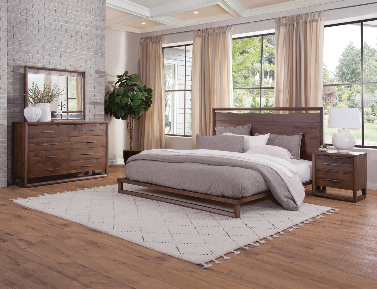 Lofton Brown 4-Piece Queen Bedroom Set from Steve Silver - Luna Furniture