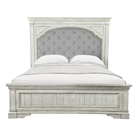 Highland Park Cathedral White Queen Bed from Steve Silver - Luna Furniture