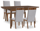 Lyncott Extension Dining Table and 4 Chairs from Ashley Furniture - Luna Furniture