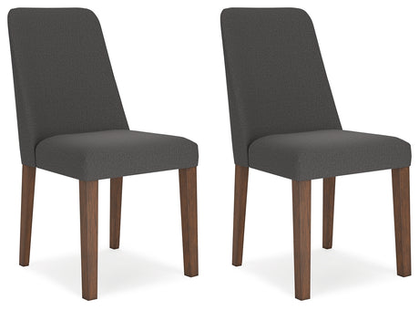 Lyncott Charcoal/Brown Extension Dining Table and 4 Chairs from Ashley Furniture - Luna Furniture