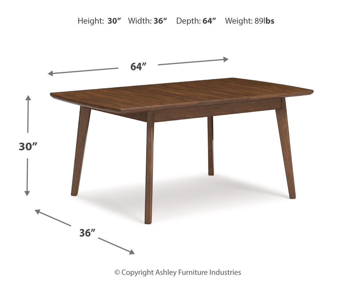 Lyncott Gray/Brown Extension Dining Table and 6 Chairs from Ashley Furniture - Luna Furniture