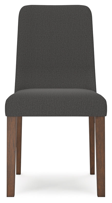 Lyncott Charcoal/Brown Extension Dining Table and 6 Chairs from Ashley Furniture - Luna Furniture
