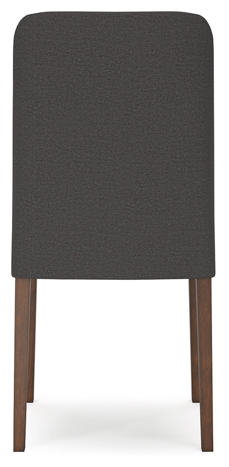 Lyncott Charcoal/Brown Extension Dining Table and 6 Chairs from Ashley Furniture - Luna Furniture