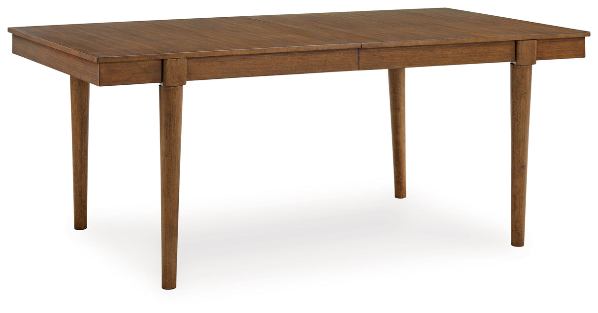 Lyncott Gray/Brown Extension Dining Table and 6 Chairs from Ashley Furniture - Luna Furniture