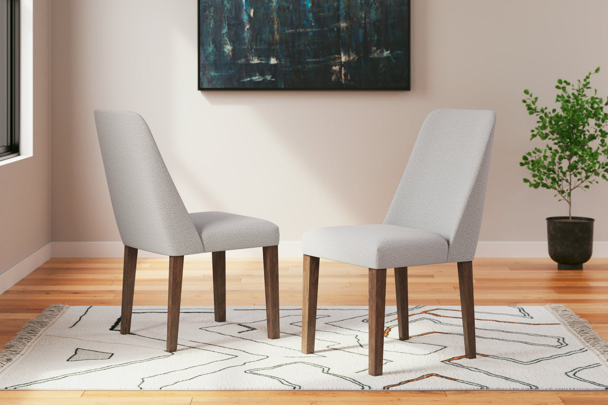 Lyncott Gray/Brown Extension Dining Table and 6 Chairs from Ashley Furniture - Luna Furniture