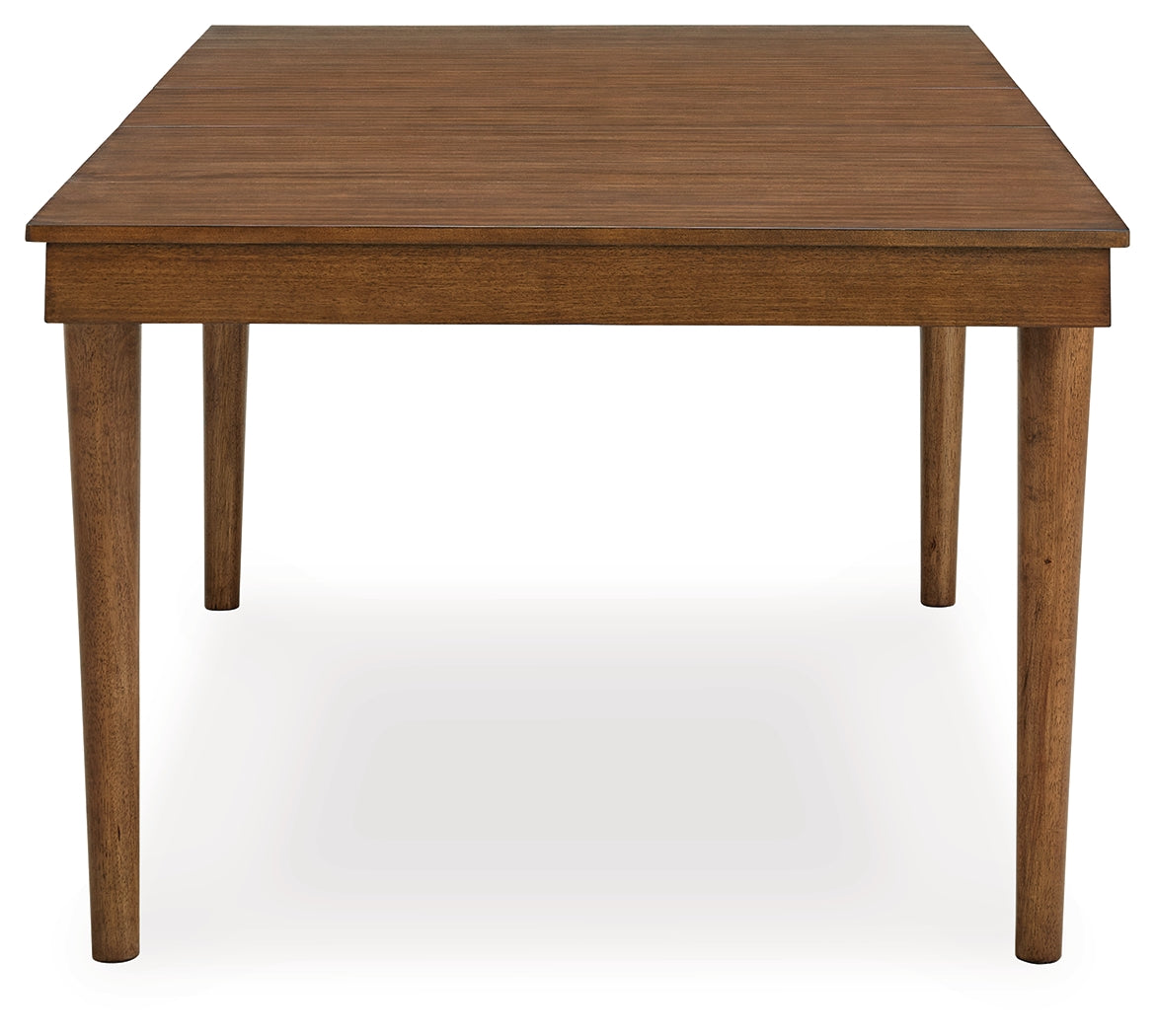 Lyncott Charcoal/Brown Extension Dining Table and 6 Chairs from Ashley Furniture - Luna Furniture