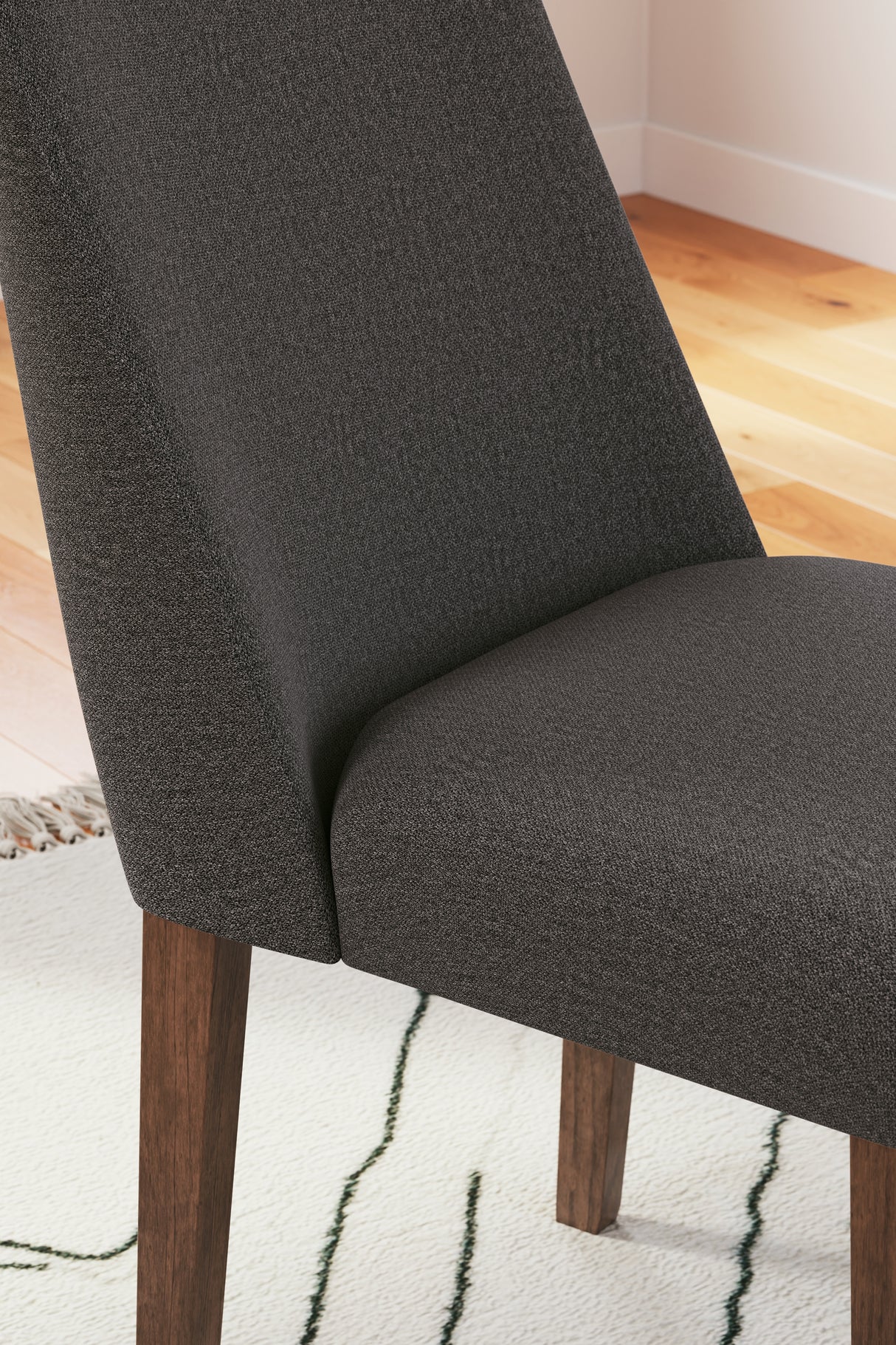 Lyncott Charcoal/Brown Extension Dining Table and 6 Chairs from Ashley Furniture - Luna Furniture