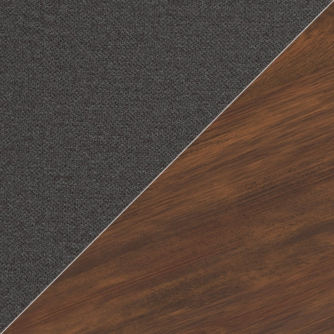Lyncott Charcoal/Brown Extension Dining Table and 6 Chairs from Ashley Furniture - Luna Furniture