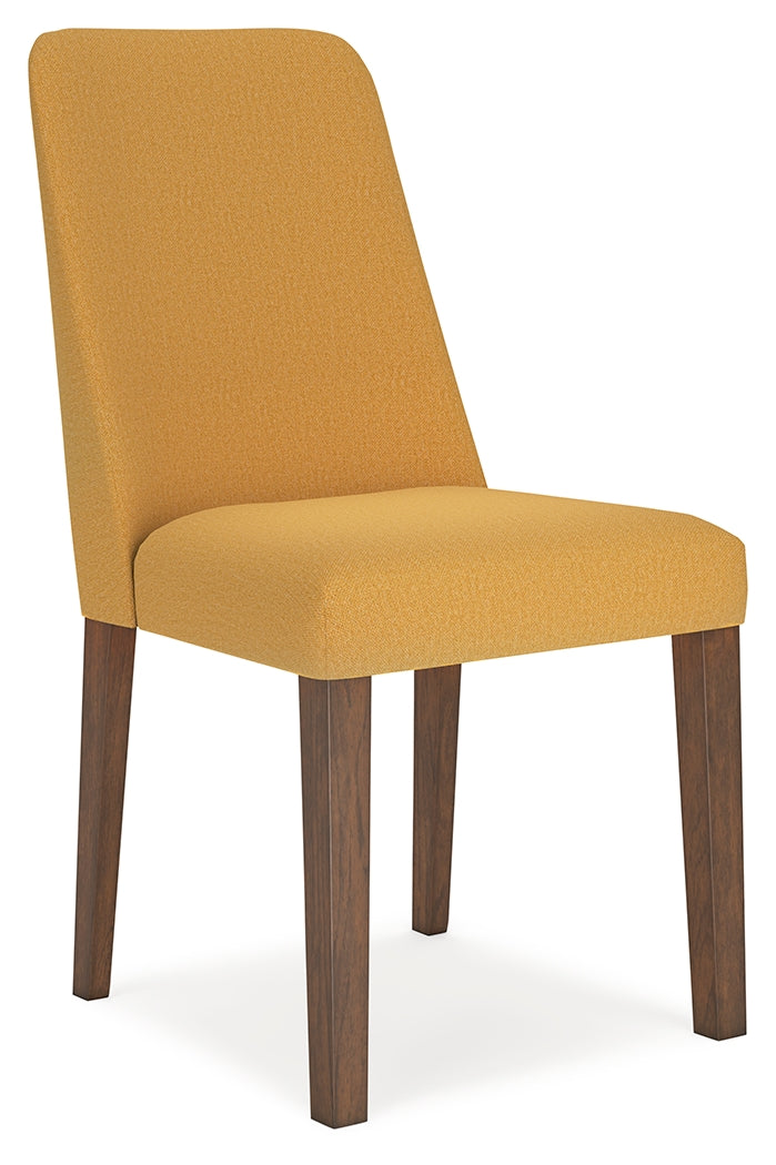 Extension Mustard/Brown Dining Table and 6 Chairs from Ashley - Luna Furniture