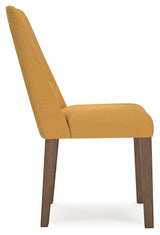 Extension Mustard/Brown Dining Table and 6 Chairs from Ashley - Luna Furniture