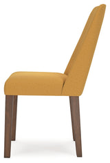Extension Mustard/Brown Dining Table and 6 Chairs from Ashley - Luna Furniture