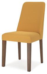 Extension Mustard/Brown Dining Table and 6 Chairs from Ashley - Luna Furniture