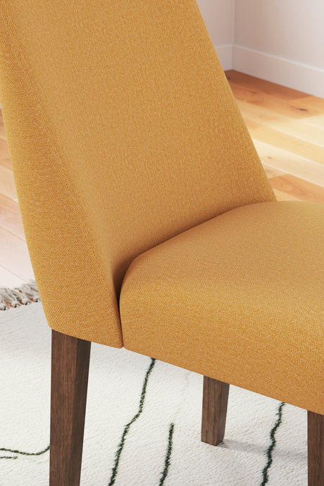 Extension Mustard/Brown Dining Table and 6 Chairs from Ashley Furniture - Luna Furniture