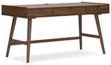 Lyncott Home Office Desk with Chair in Brown from Ashley - Luna Furniture