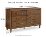 Lyncott King Upholstered Bed with Dresser and 2 Nightstands in Brown from Ashley - Luna Furniture