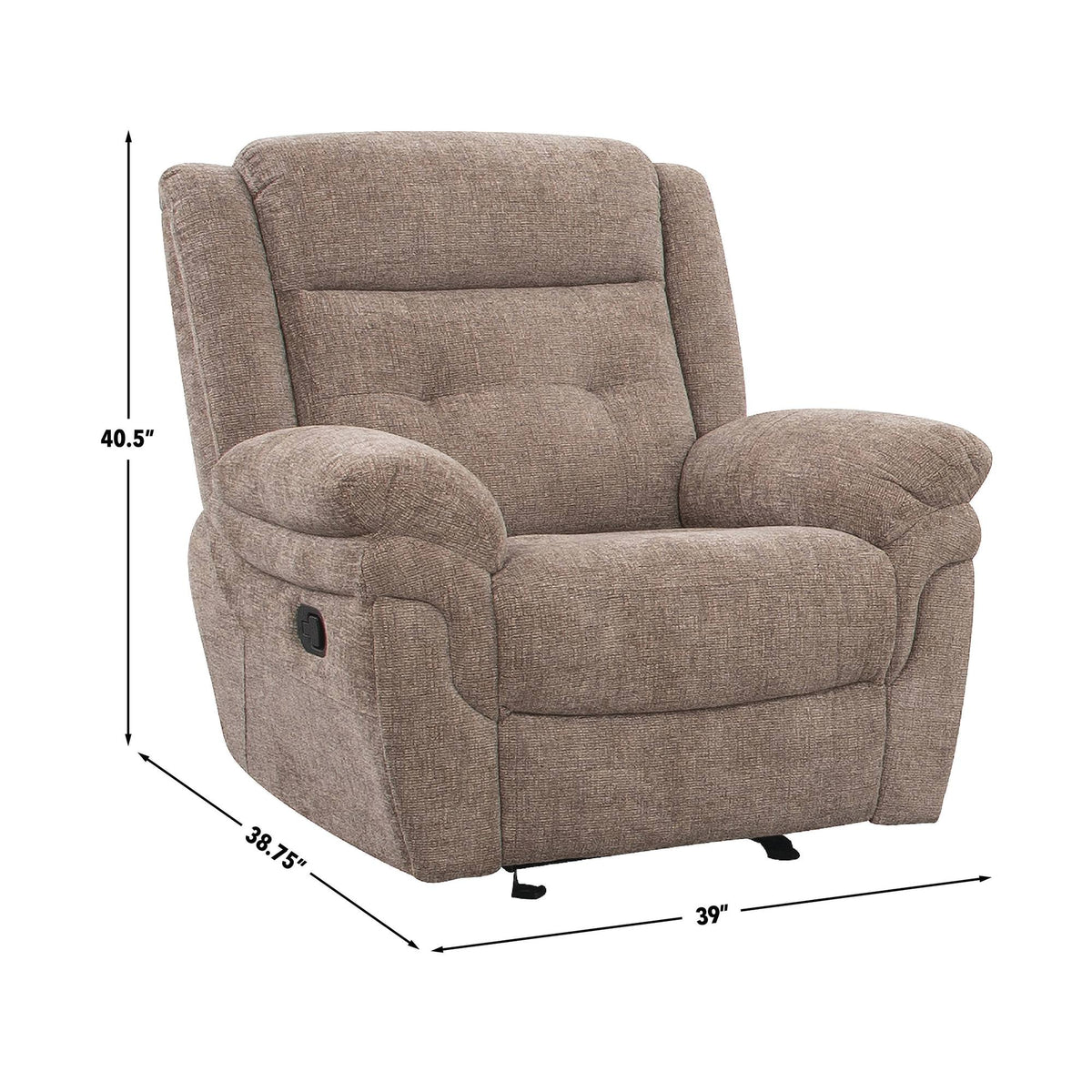 Sydney Brown Manual Recliner from Steve Silver - Luna Furniture